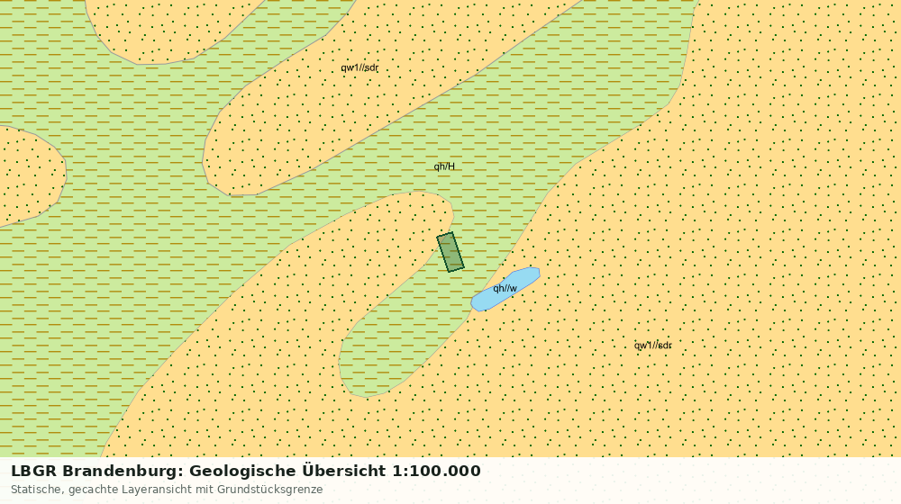 Statische Kartenansicht: LBGR Brandenburg: Geologische Übersicht 1:100.000