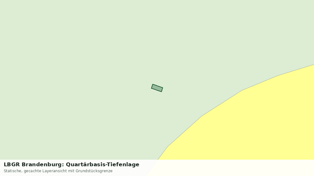 Statische Kartenansicht: LBGR Brandenburg: Quartärbasis-Tiefenlage