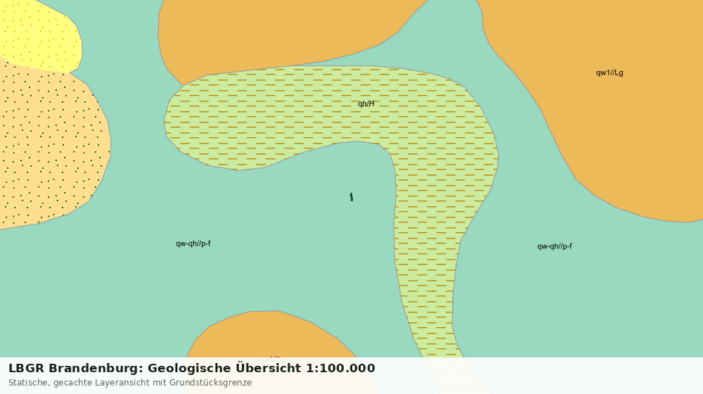 Statische Kartenansicht: LBGR Brandenburg: Geologische Übersicht 1:100.000
