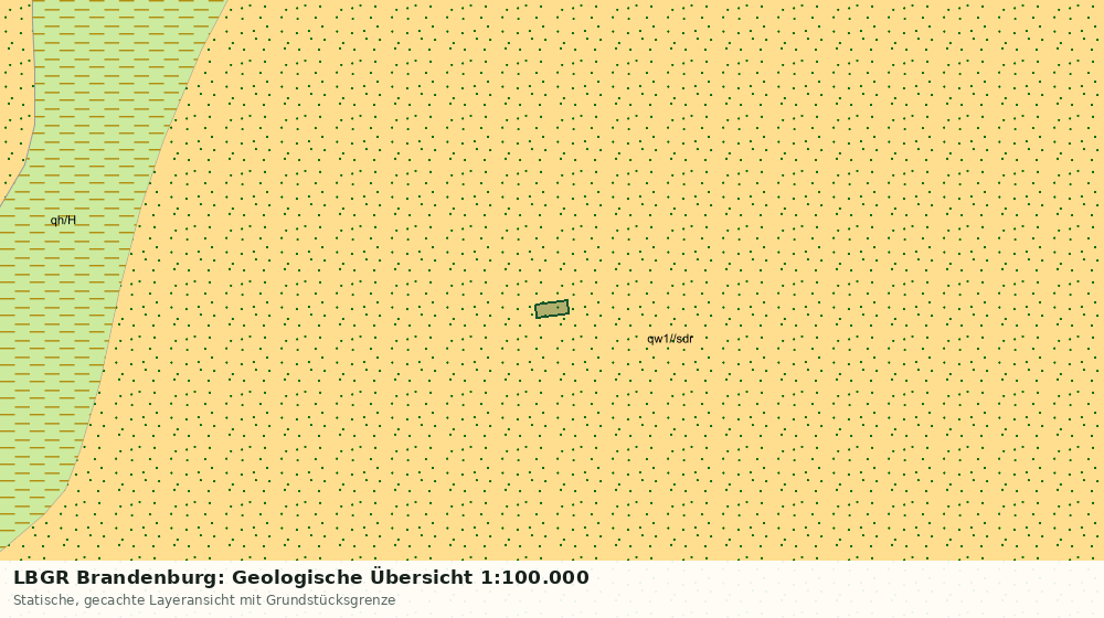Statische Kartenansicht: LBGR Brandenburg: Geologische Übersicht 1:100.000