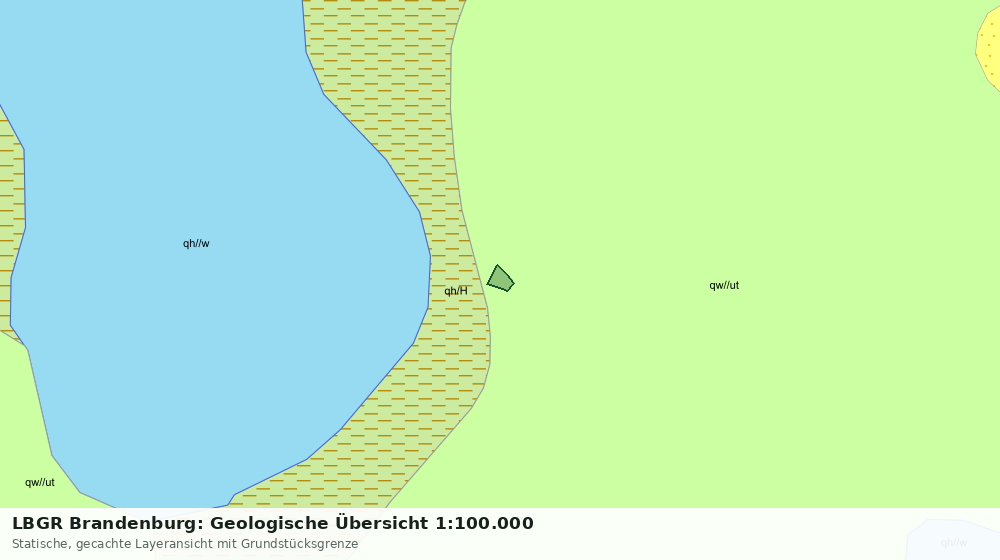 Statische Kartenansicht: LBGR Brandenburg: Geologische Übersicht 1:100.000