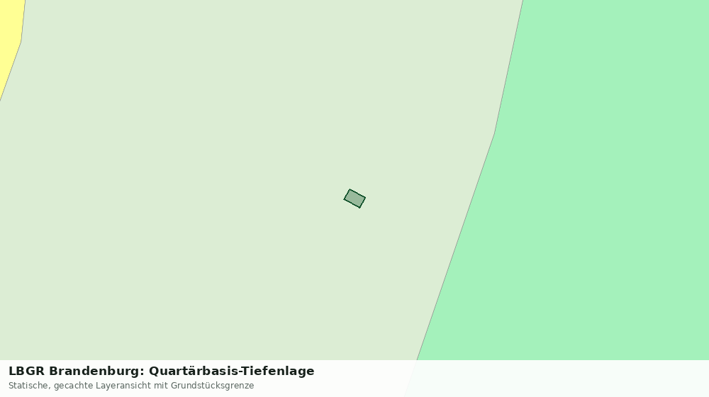 Statische Kartenansicht: LBGR Brandenburg: Quartärbasis-Tiefenlage