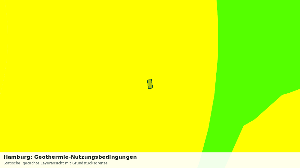 Statische Kartenansicht: Hamburg: Geothermie-Nutzungsbedingungen