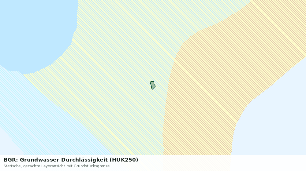 Statische Kartenansicht: BGR: Grundwasser-Durchlässigkeit (HÜK250)