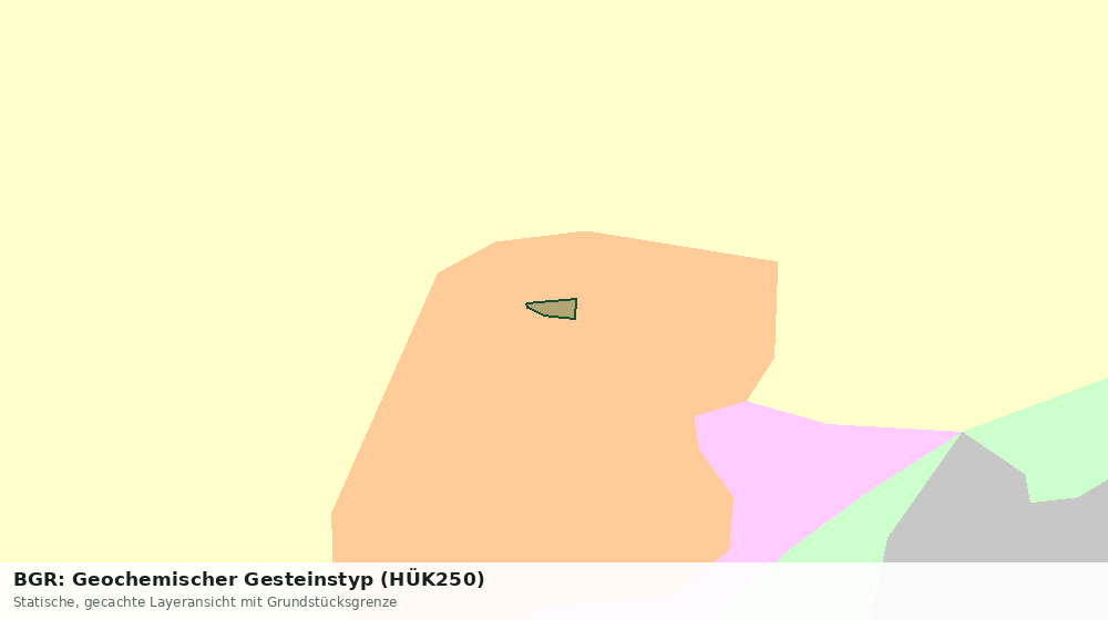 Statische Kartenansicht: BGR: Geochemischer Gesteinstyp (HÜK250)