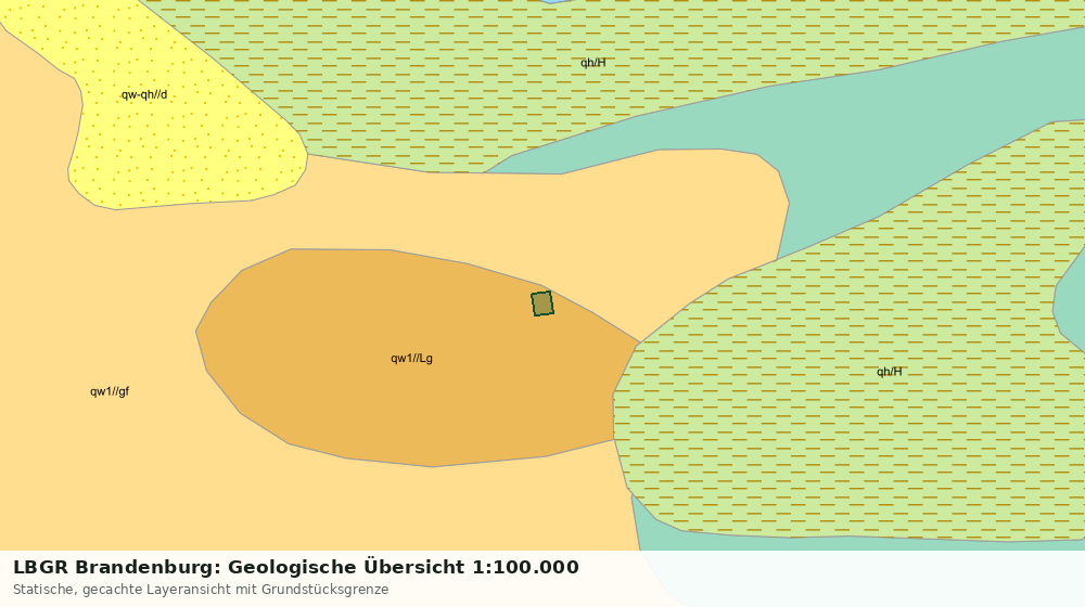 Statische Kartenansicht: LBGR Brandenburg: Geologische Übersicht 1:100.000
