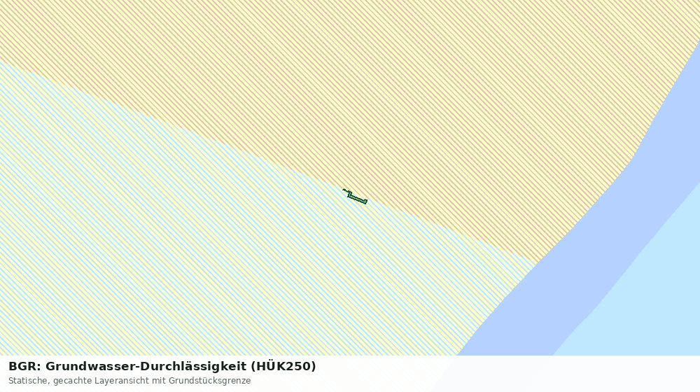 Statische Kartenansicht: BGR: Grundwasser-Durchlässigkeit (HÜK250)