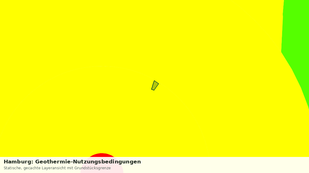 Statische Kartenansicht: Hamburg: Geothermie-Nutzungsbedingungen