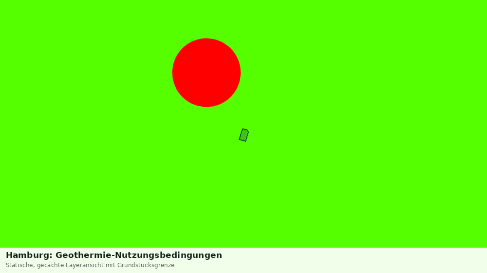 Statische Kartenansicht: Hamburg: Geothermie-Nutzungsbedingungen