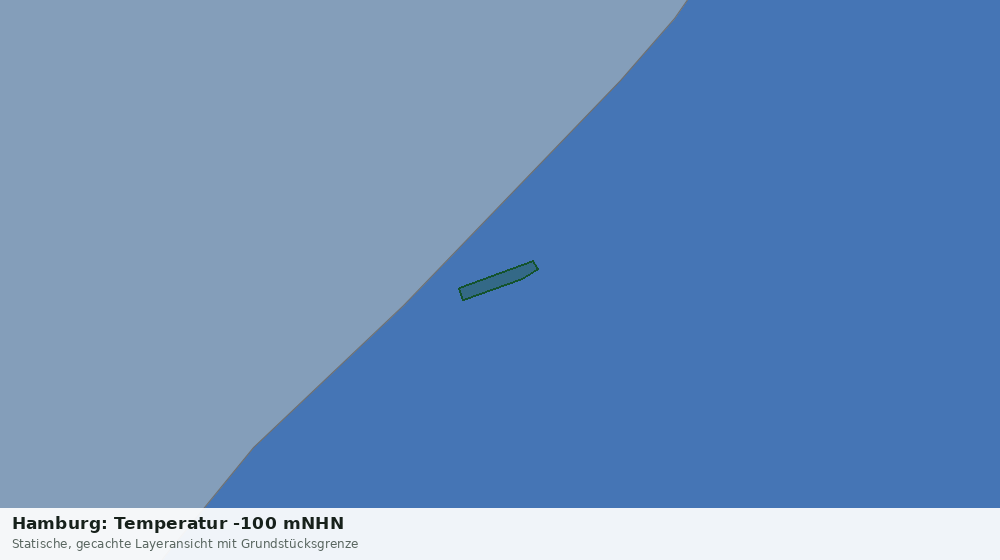 Statische Kartenansicht: Hamburg: Temperatur -100 mNHN
