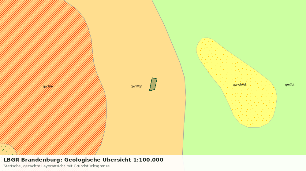 Statische Kartenansicht: LBGR Brandenburg: Geologische Übersicht 1:100.000