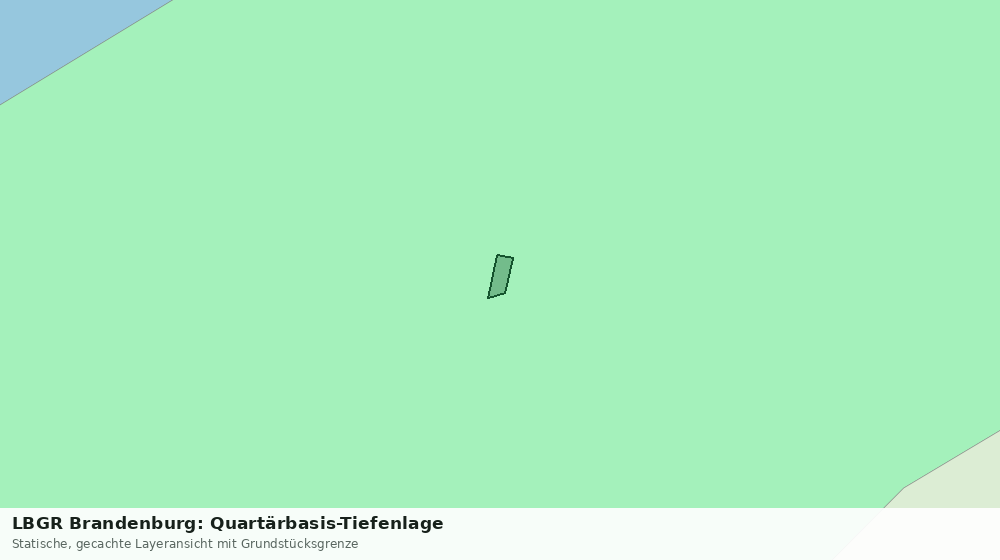 Statische Kartenansicht: LBGR Brandenburg: Quartärbasis-Tiefenlage