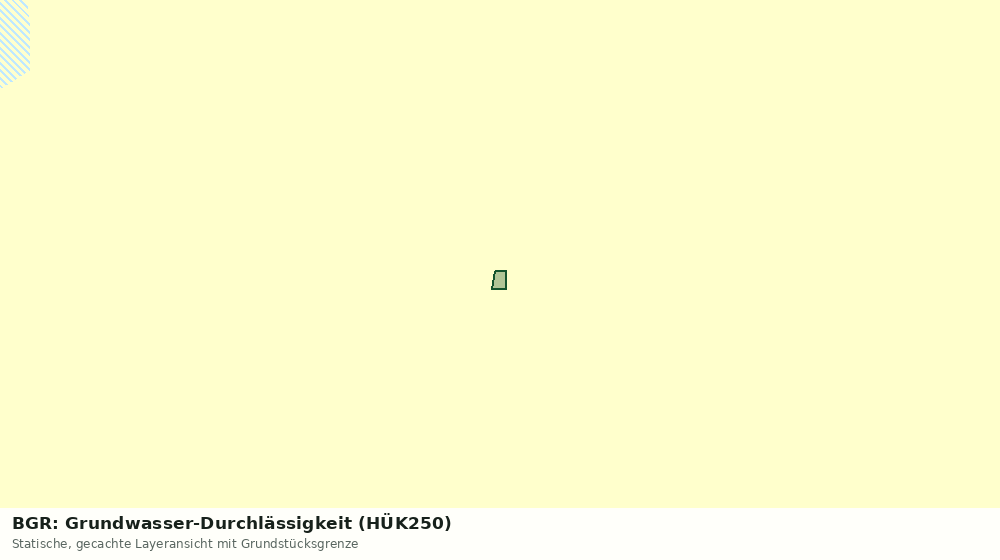 Statische Kartenansicht: BGR: Grundwasser-Durchlässigkeit (HÜK250)