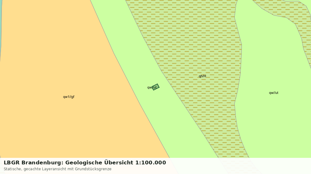 Statische Kartenansicht: LBGR Brandenburg: Geologische Übersicht 1:100.000