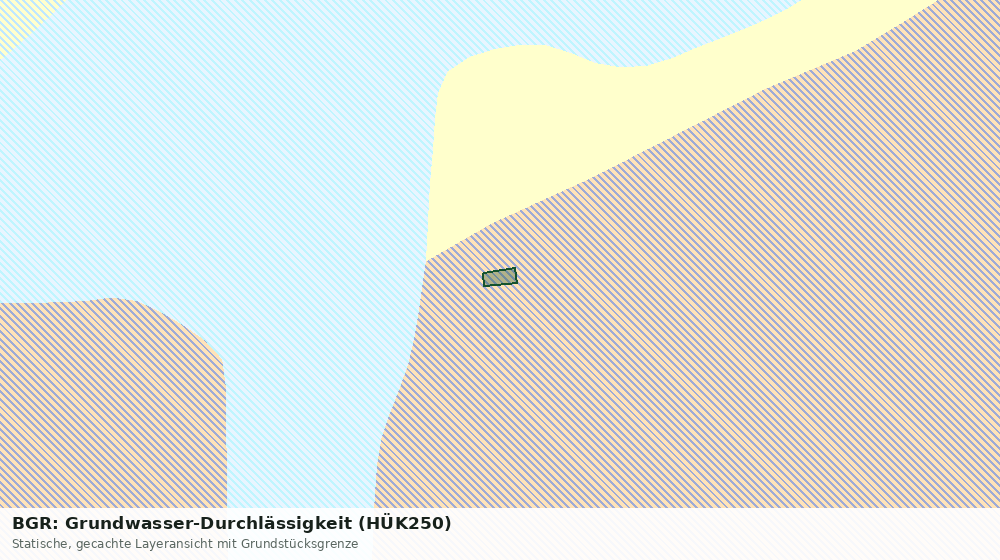 Statische Kartenansicht: BGR: Grundwasser-Durchlässigkeit (HÜK250)
