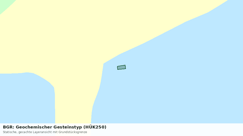 Statische Kartenansicht: BGR: Geochemischer Gesteinstyp (HÜK250)