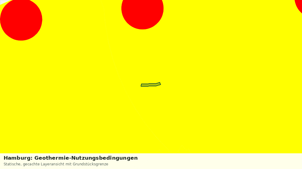 Statische Kartenansicht: Hamburg: Geothermie-Nutzungsbedingungen