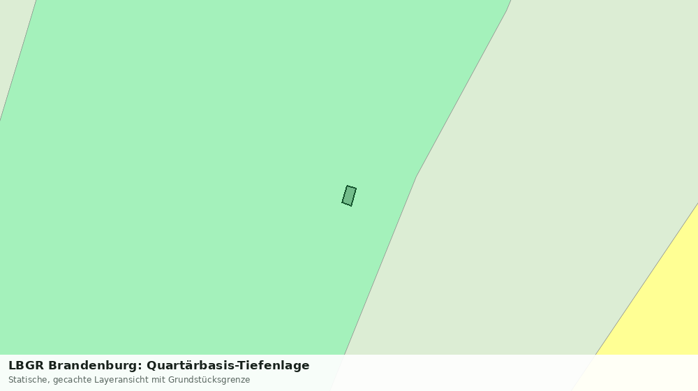Statische Kartenansicht: LBGR Brandenburg: Quartärbasis-Tiefenlage