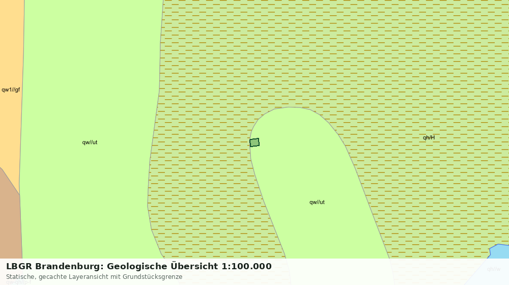 Statische Kartenansicht: LBGR Brandenburg: Geologische Übersicht 1:100.000