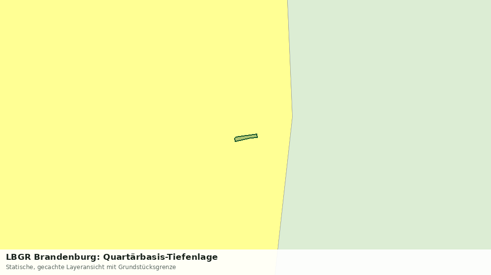 Statische Kartenansicht: LBGR Brandenburg: Quartärbasis-Tiefenlage