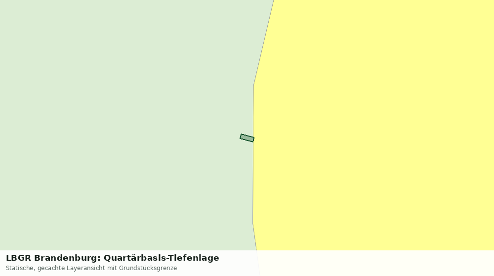 Statische Kartenansicht: LBGR Brandenburg: Quartärbasis-Tiefenlage