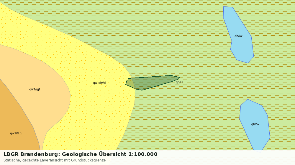 Statische Kartenansicht: LBGR Brandenburg: Geologische Übersicht 1:100.000