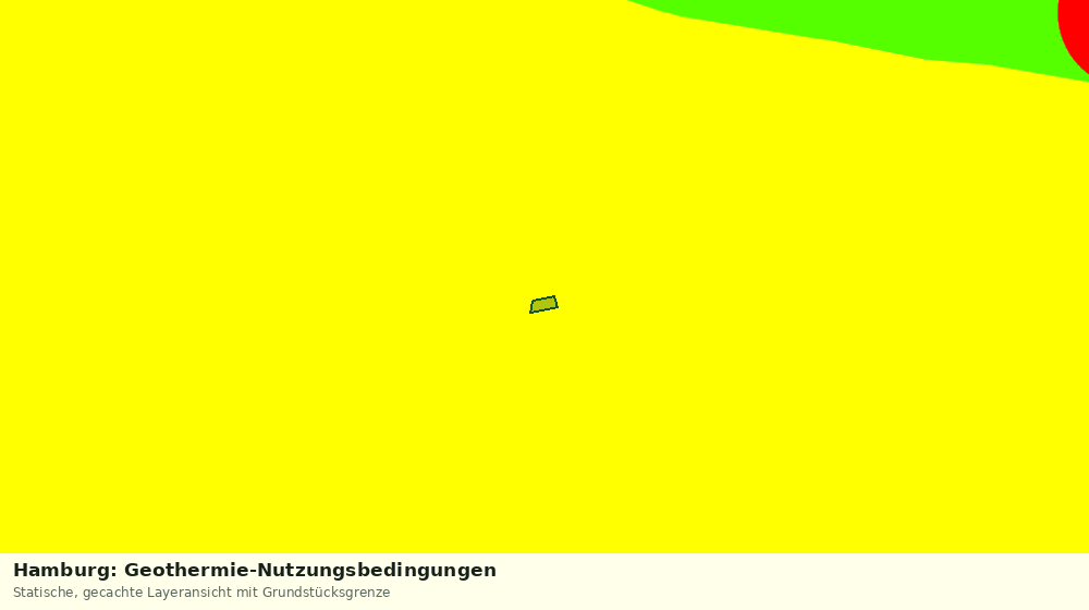 Statische Kartenansicht: Hamburg: Geothermie-Nutzungsbedingungen