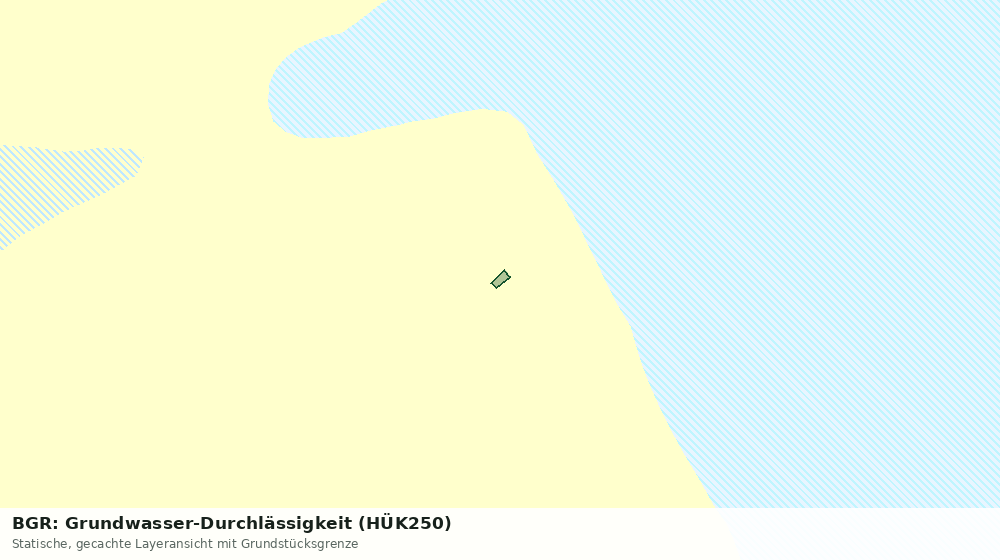 Statische Kartenansicht: BGR: Grundwasser-Durchlässigkeit (HÜK250)