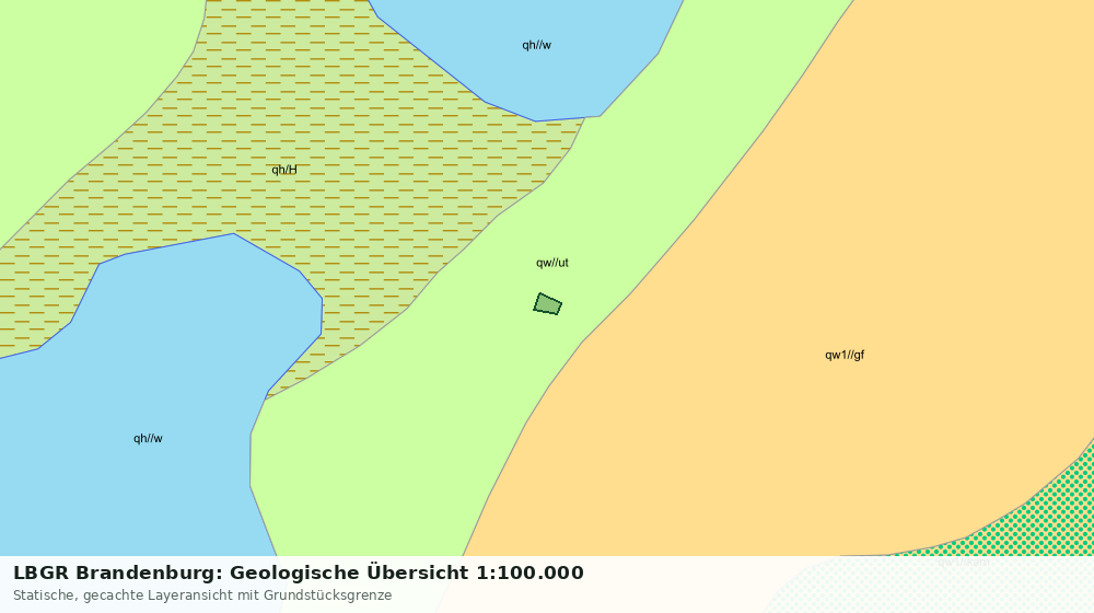 Statische Kartenansicht: LBGR Brandenburg: Geologische Übersicht 1:100.000