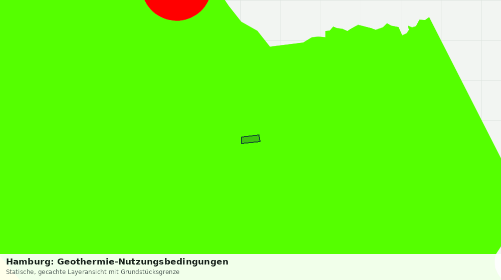 Statische Kartenansicht: Hamburg: Geothermie-Nutzungsbedingungen