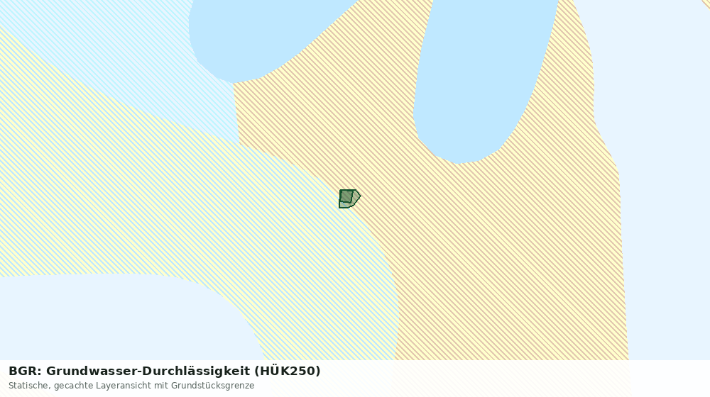 Statische Kartenansicht: BGR: Grundwasser-Durchlässigkeit (HÜK250)