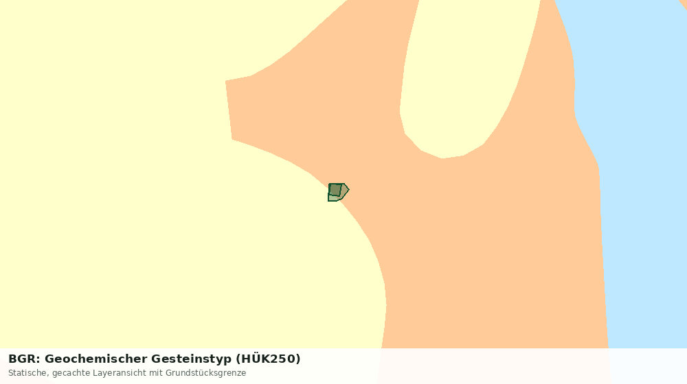 Statische Kartenansicht: BGR: Geochemischer Gesteinstyp (HÜK250)