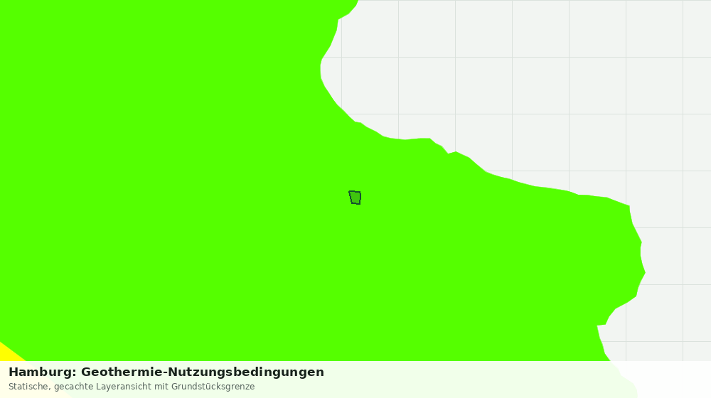Statische Kartenansicht: Hamburg: Geothermie-Nutzungsbedingungen