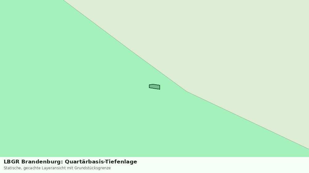 Statische Kartenansicht: LBGR Brandenburg: Quartärbasis-Tiefenlage