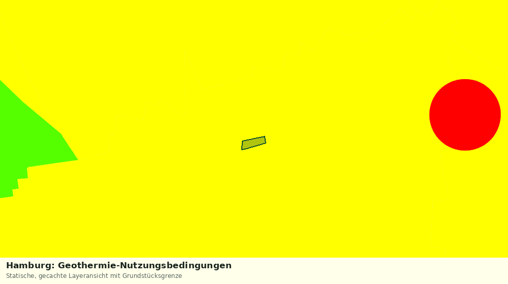 Statische Kartenansicht: Hamburg: Geothermie-Nutzungsbedingungen