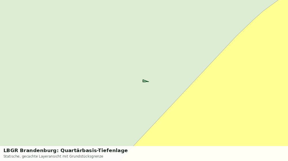 Statische Kartenansicht: LBGR Brandenburg: Quartärbasis-Tiefenlage