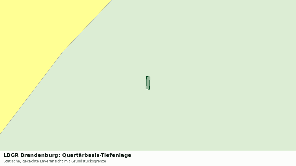 Statische Kartenansicht: LBGR Brandenburg: Quartärbasis-Tiefenlage