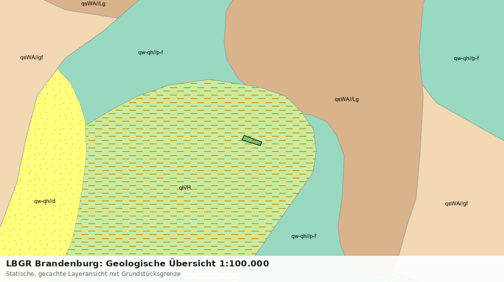 Statische Kartenansicht: LBGR Brandenburg: Geologische Übersicht 1:100.000