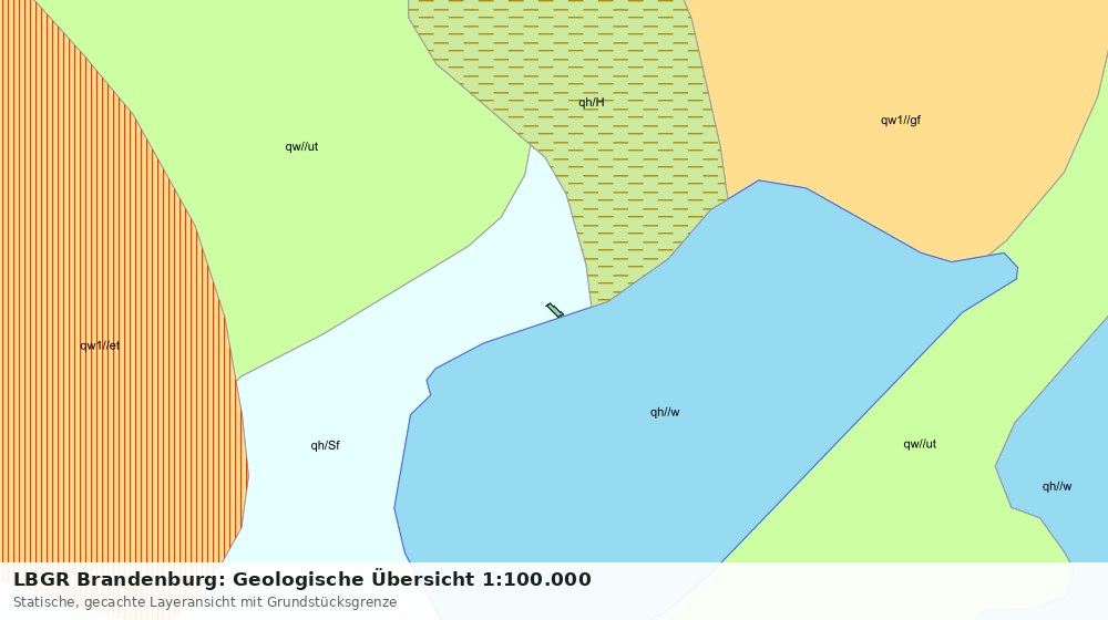 Statische Kartenansicht: LBGR Brandenburg: Geologische Übersicht 1:100.000