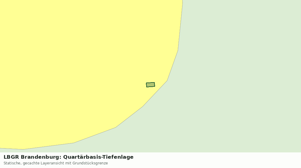 Statische Kartenansicht: LBGR Brandenburg: Quartärbasis-Tiefenlage