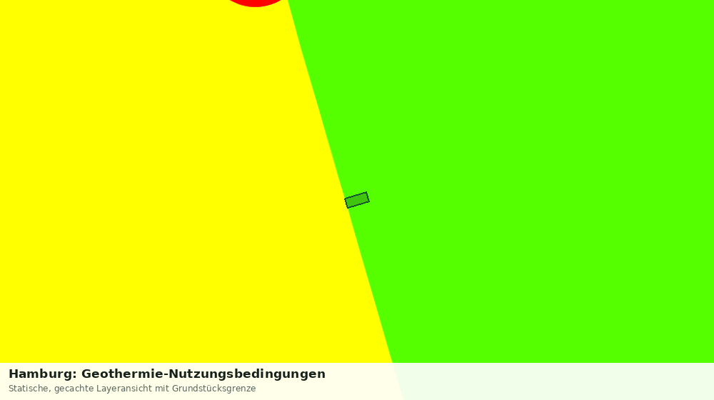 Statische Kartenansicht: Hamburg: Geothermie-Nutzungsbedingungen
