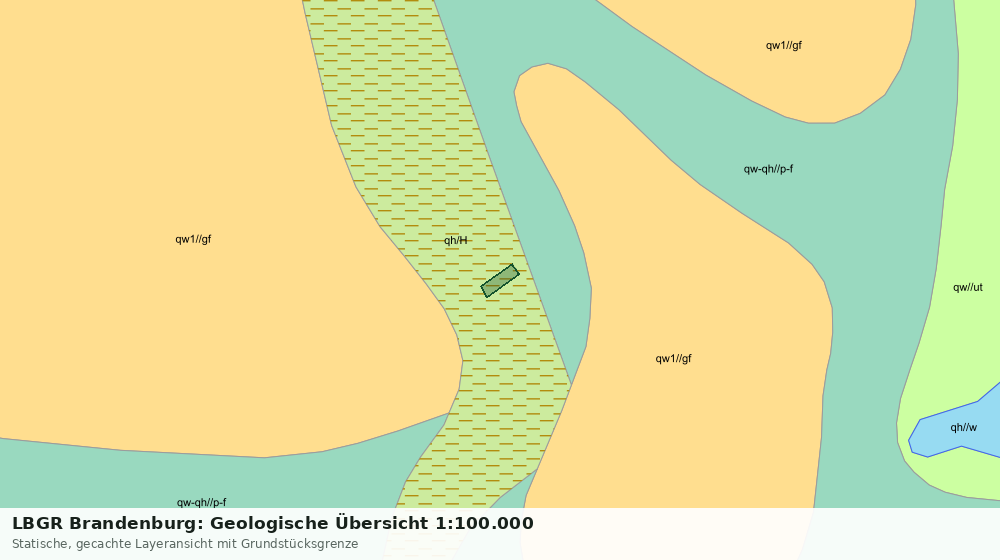 Statische Kartenansicht: LBGR Brandenburg: Geologische Übersicht 1:100.000