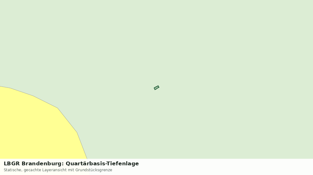 Statische Kartenansicht: LBGR Brandenburg: Quartärbasis-Tiefenlage