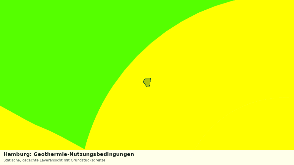 Statische Kartenansicht: Hamburg: Geothermie-Nutzungsbedingungen