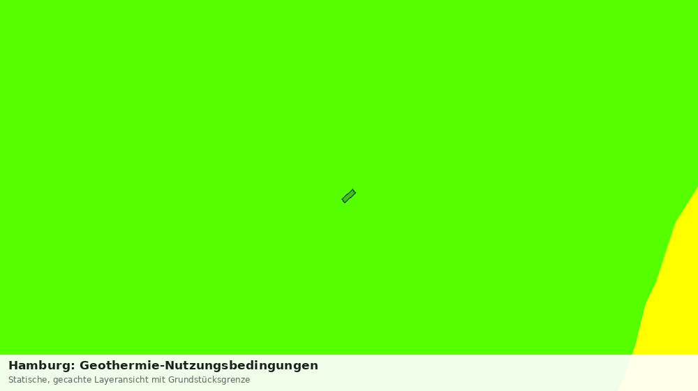 Statische Kartenansicht: Hamburg: Geothermie-Nutzungsbedingungen
