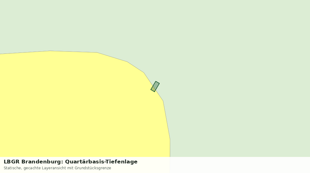 Statische Kartenansicht: LBGR Brandenburg: Quartärbasis-Tiefenlage