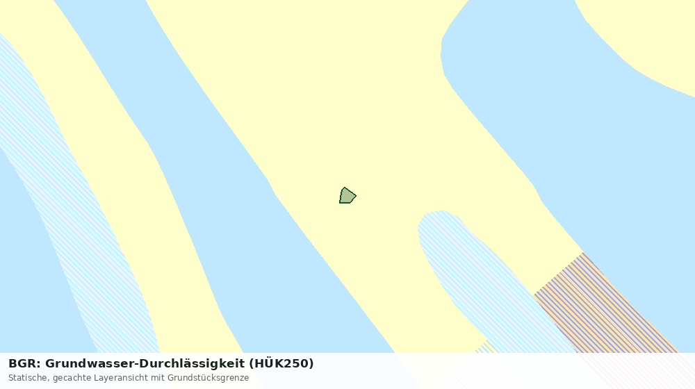 Statische Kartenansicht: BGR: Grundwasser-Durchlässigkeit (HÜK250)