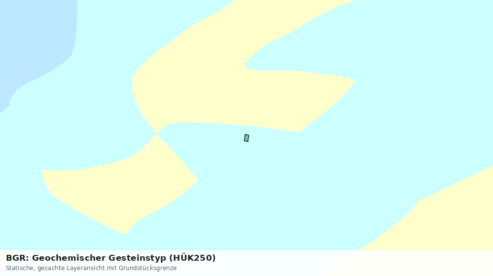 Statische Kartenansicht: BGR: Geochemischer Gesteinstyp (HÜK250)