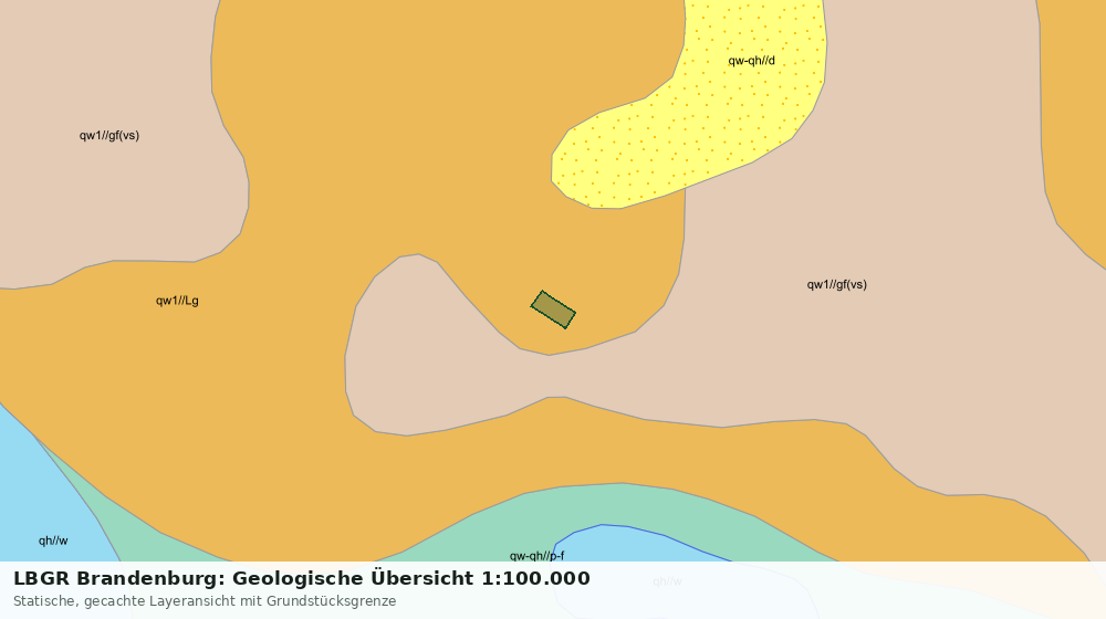 Statische Kartenansicht: LBGR Brandenburg: Geologische Übersicht 1:100.000