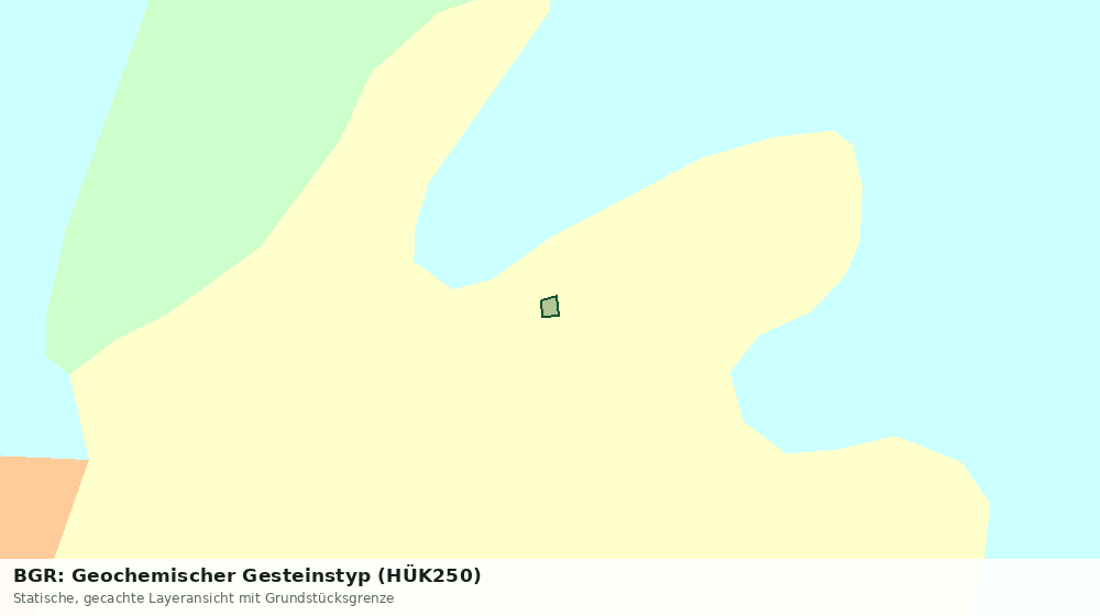 Statische Kartenansicht: BGR: Geochemischer Gesteinstyp (HÜK250)
